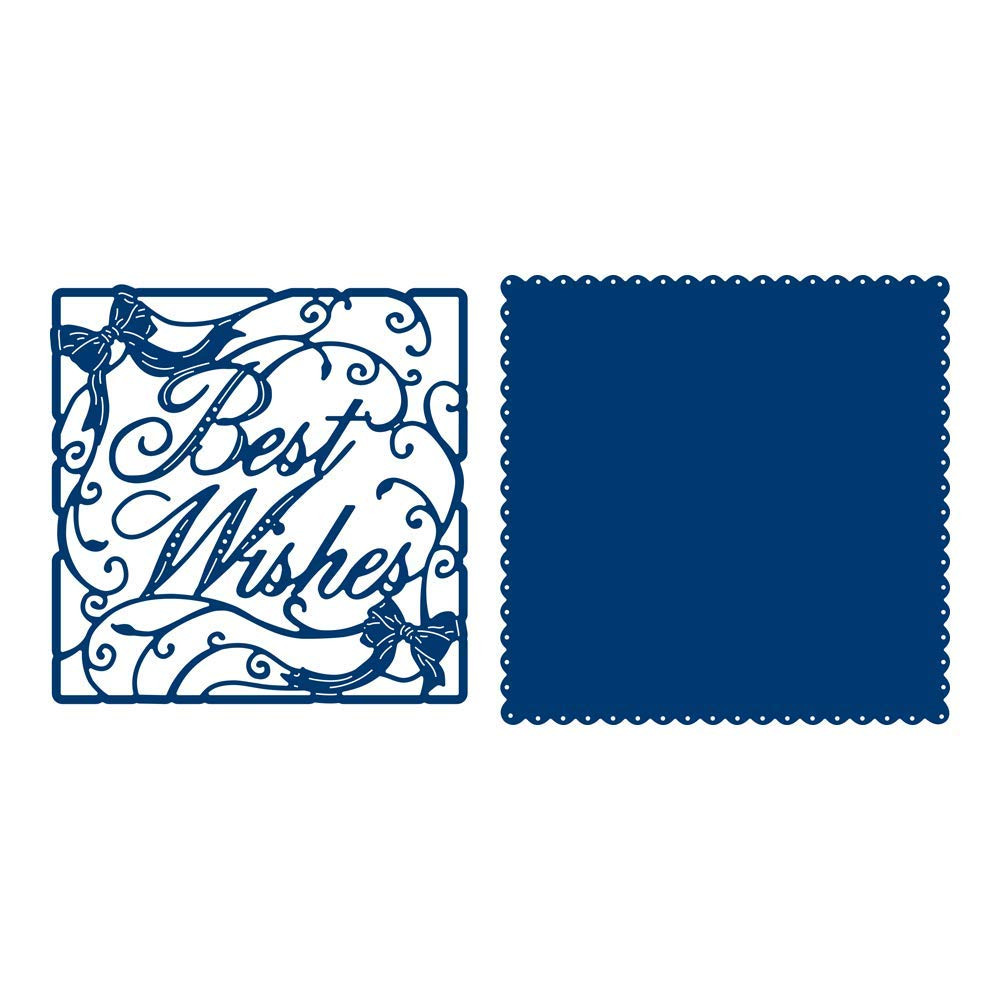Tattered Lace Best Wishes Tapestry Die