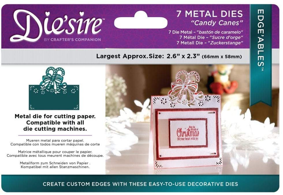 Crafter's Companion Die'sire Edge'ables Die Set- Candy Canes