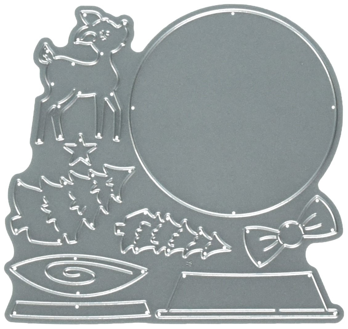 CottageCutz Snowglobe with Fawn 2.1' to 2.8' Die