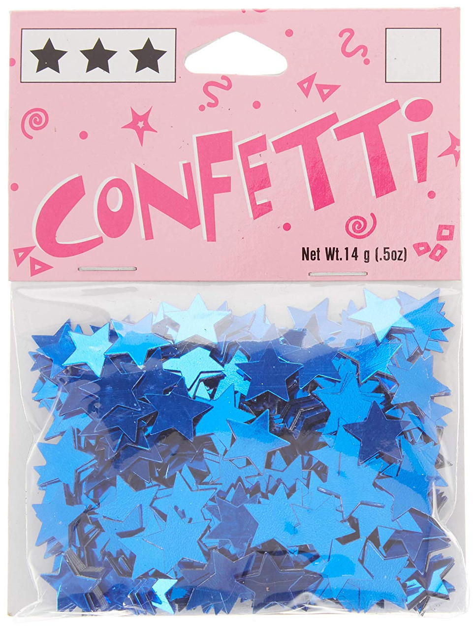 Darice 1630-56 Confetti Star Blue 11Mm14Gram