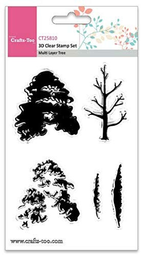 Crafts-Too 3D Clearstamp Set - Multi Layer Tree (5pcs) CT25810