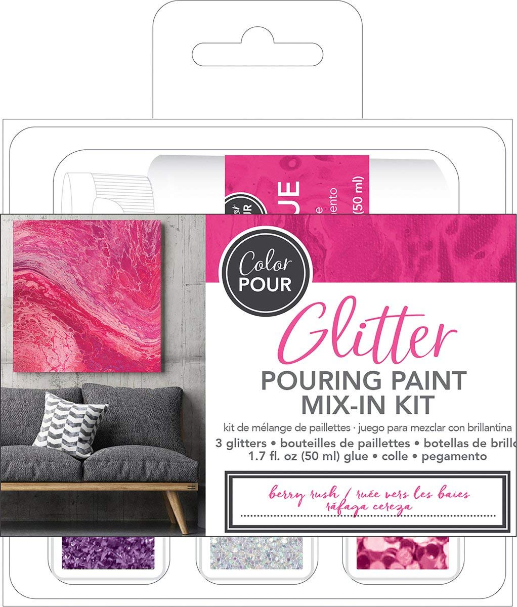 American Crafts 348484 Color Pour Mix-in Kit GlrBerry