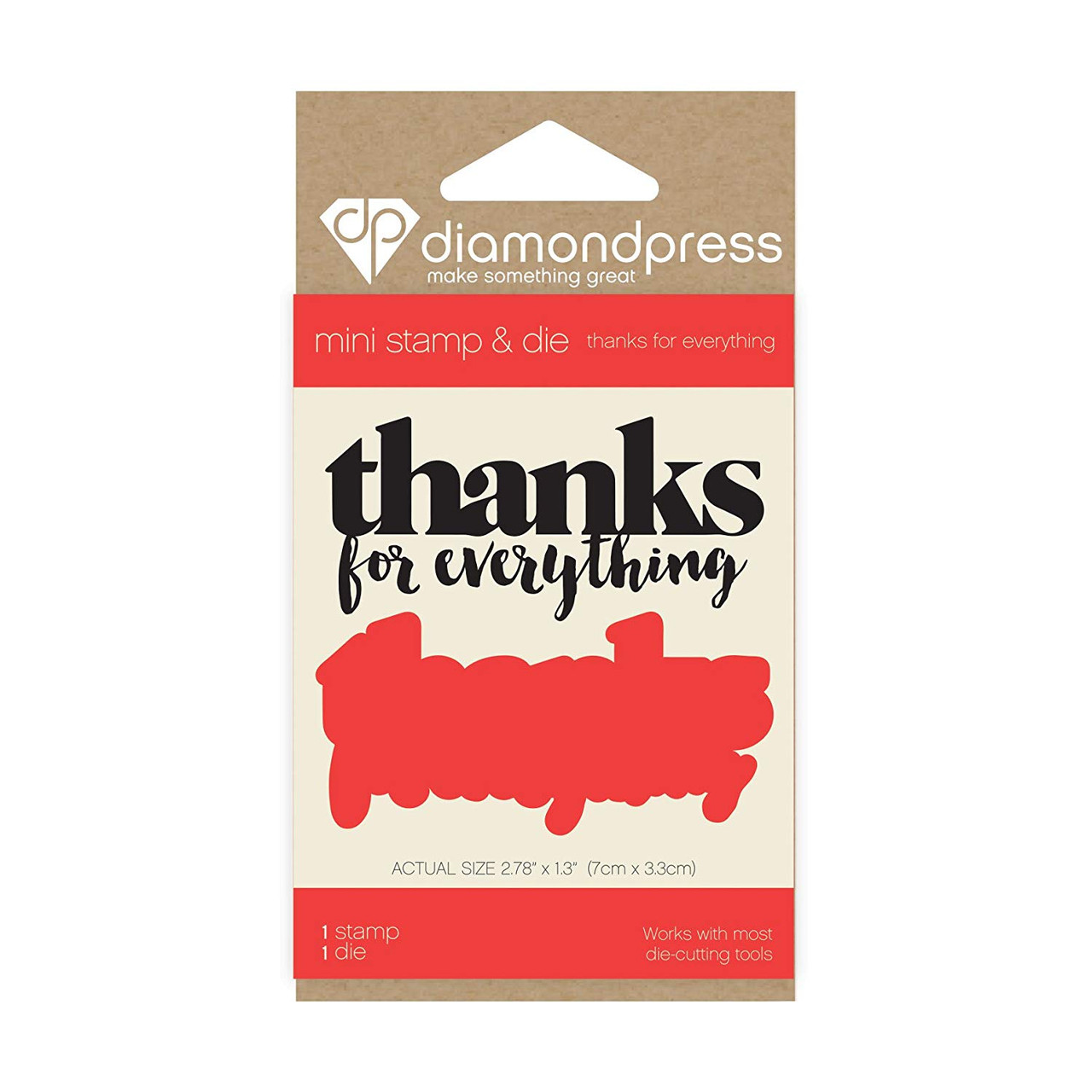 Diamond Press Mini Stamp & Dies Thanks for Everything DP1137