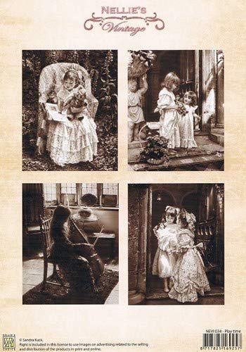 Nellie's Vintage Prints-Play Time NEVI034