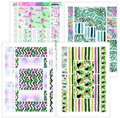 Yvonne Creations Happy Tropics Printed Figure Cards A4 Pack YCFC20002