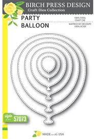 Birch Press Design Party Balloon Cutting Die- 57073