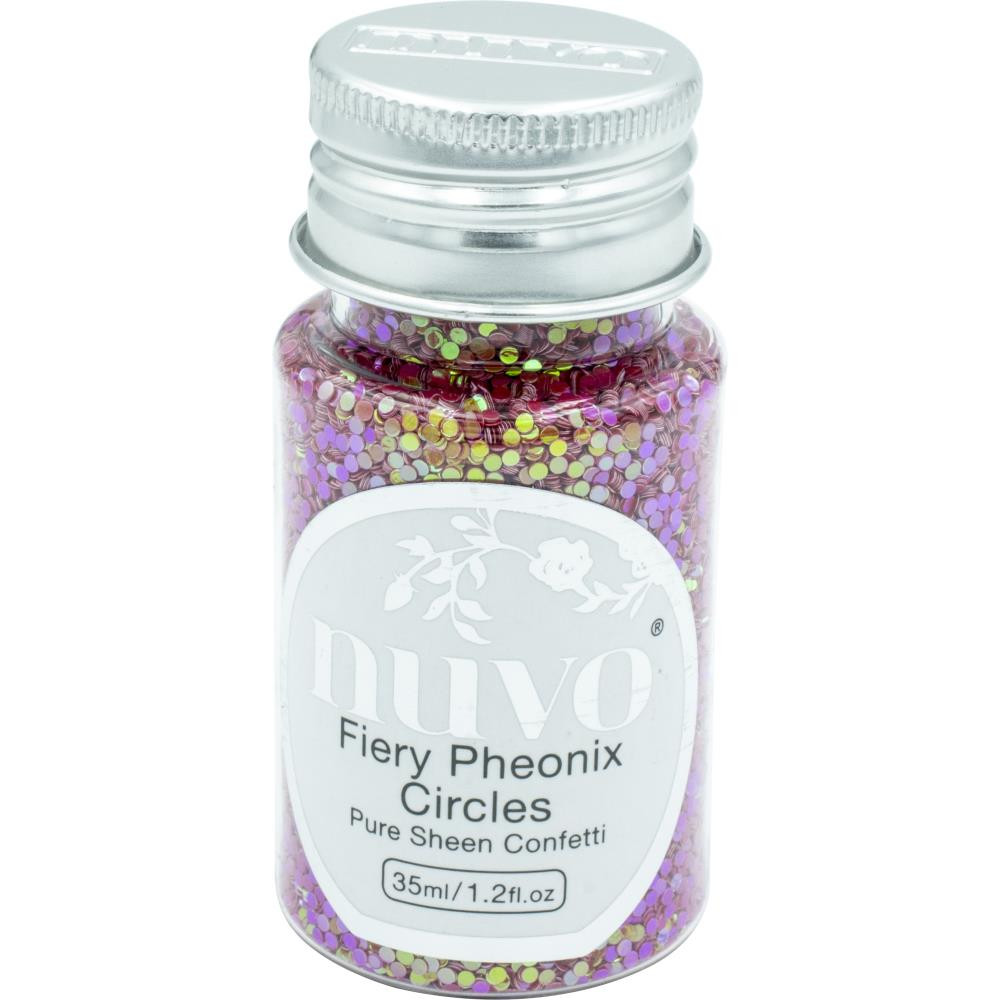 TONIC STUDIOS Nuvo Pure Sheen Confetti 1oz- Fiery Phoenix Circles