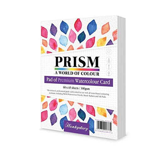 Hunkydory Prism Premium Pad of Watercolour Card - 60 sheets of A5- WCPAD104