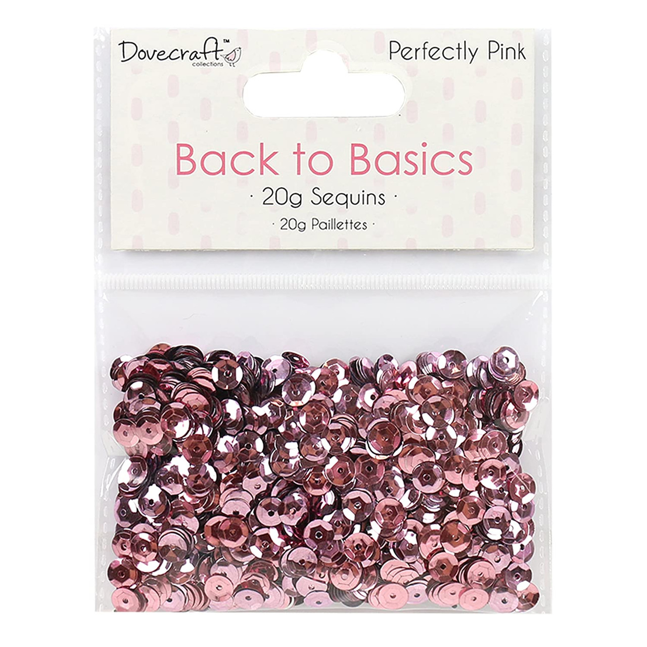 Dovecraft Back to Basics Perfectly Pink Sequins