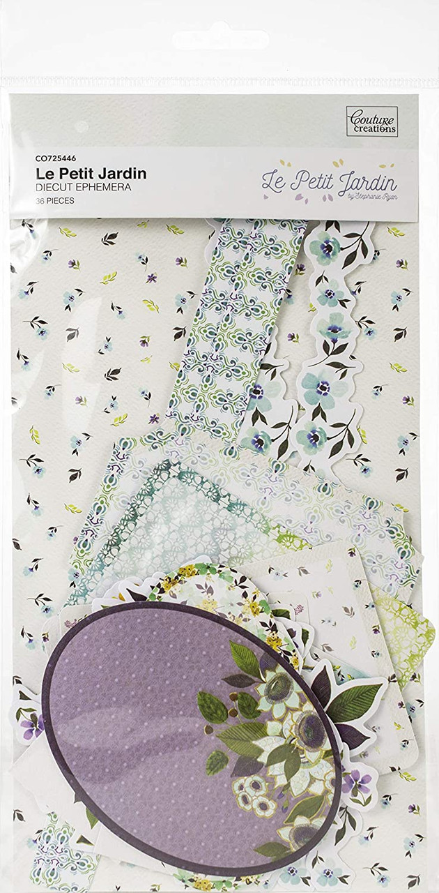 Couture Creations Le Petit Jardin Ephemera 36/Pkg