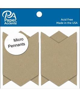Petersen-Arne Chipboard Pennants Mini Chevron 2.5x4" 4pC