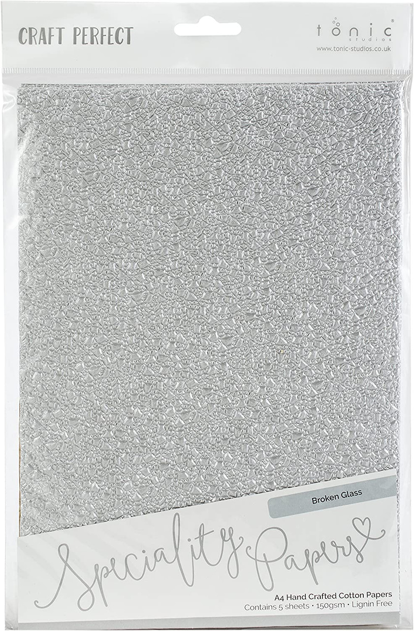Craft Perfect A4 Handcrafted Cotton Papers - Broken Glass