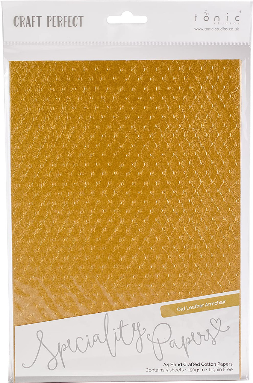 Craft Perfect Cotton Paper A4 - Old Leather Armchair