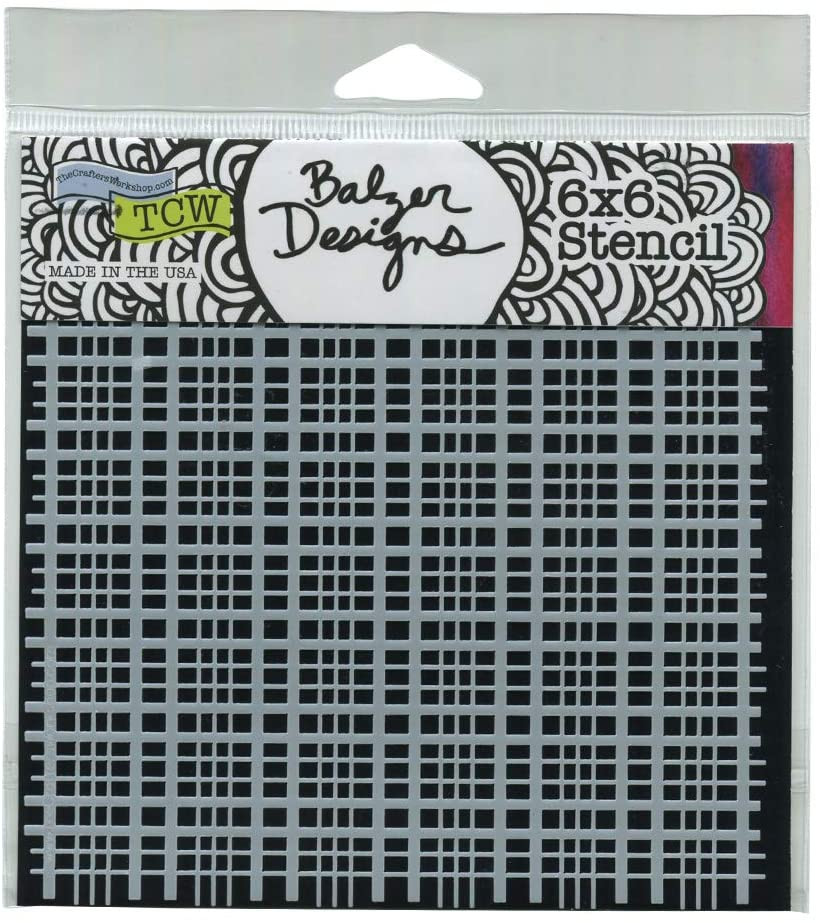 Crafter's Workshop Template 6''X6'' - Plaid Fringe, Clear