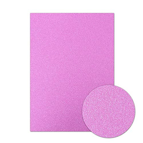 Hunkydory- Diamond Sparkles 10 A4 Sheets Shimmer Card- Rose Pink- SFC004