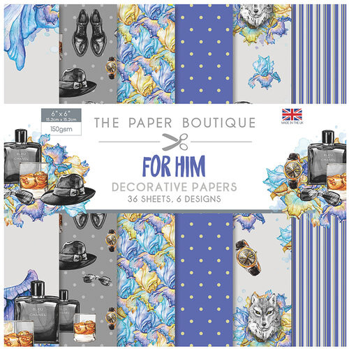 The Paper Boutique for Him 6" x 6" Paper Pad