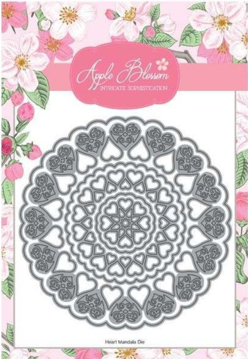 Apple Blossom Die Set Doily Heart Mandala | Set Of 6