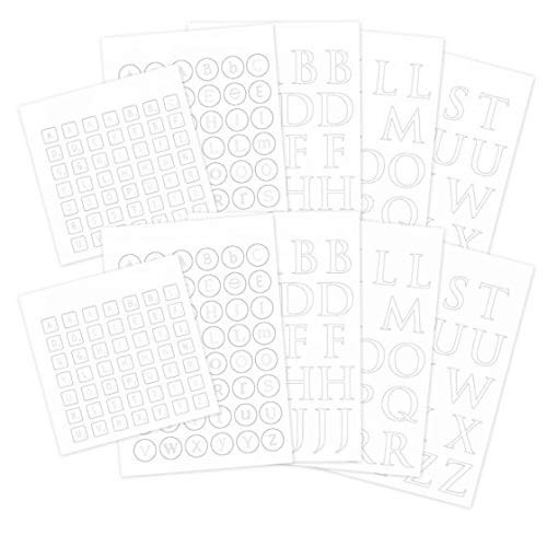 Hunkydory Resist and Reveal Foiled Die- Cut Letters REV107