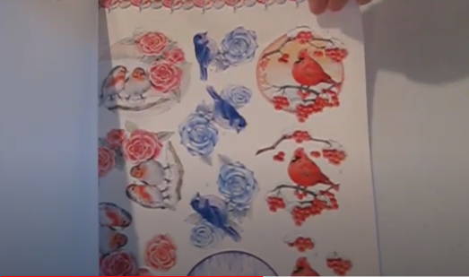 Class Kit 6-- Make Beautiful Christmas Card Embellishments Using Border and Corner Stickers with 3-D Decoupage Sheets