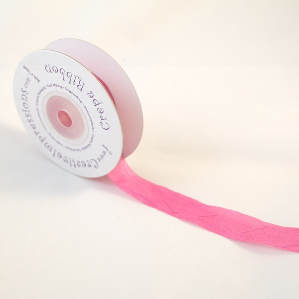 Creative Impressions Crepe Ribbon 3/4" X 25 Yards - Magenta