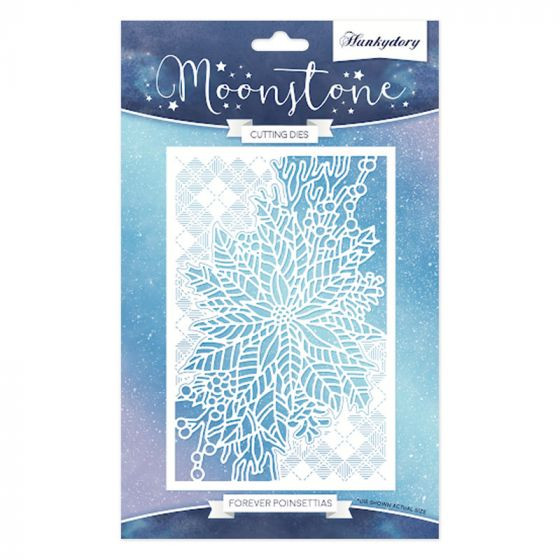 Hunkydory Moonstone Cutting Dies- Forever Poinsettias MSTONE200