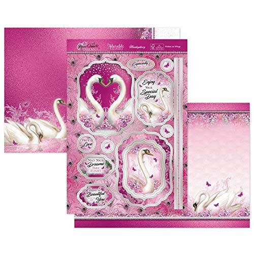Hunkydory Crafts- Rose Quartz Dreams- Wishes on Wings Luxury Topper Set- ROSEQ904