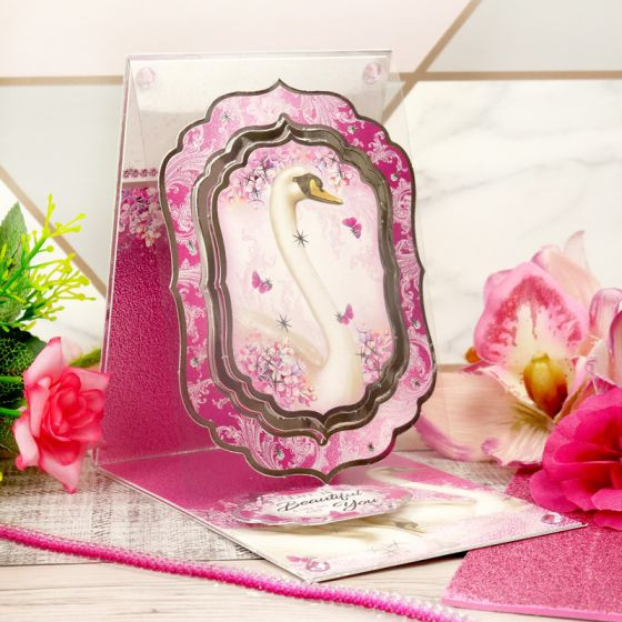 Hunkydory Crafts- Rose Quartz Dreams- Wishes on Wings Luxury Topper Set- ROSEQ904