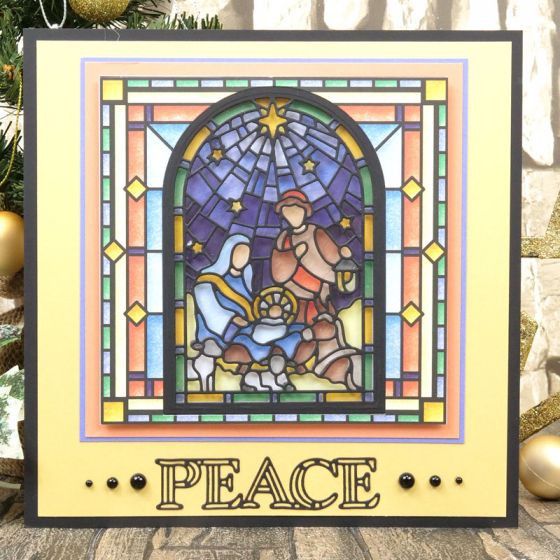 Hunkydory Moonstone Die- Peace on Earth - Nativity MSTONE225