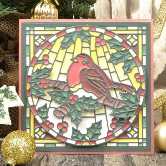 Hunkydory Moonstone Die- Peace on Earth - Robin MSTONE226