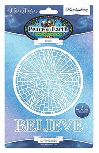 Hunkydory Moonstone Die- Peace on Earth- Star MSTONE227