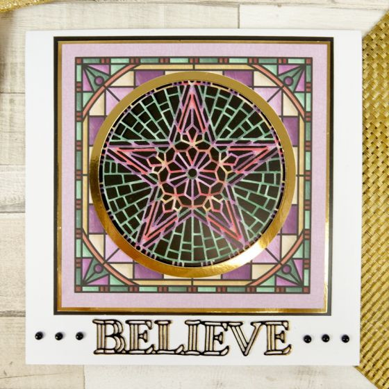 Hunkydory Moonstone Die- Peace on Earth- Star MSTONE227