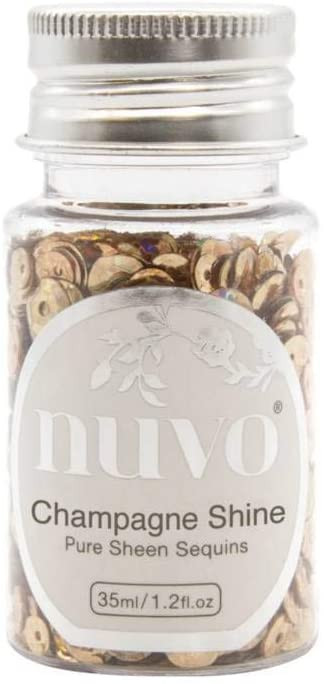 Nuvo Pure Sheen Sequins 1.2oz- Champagne Shine