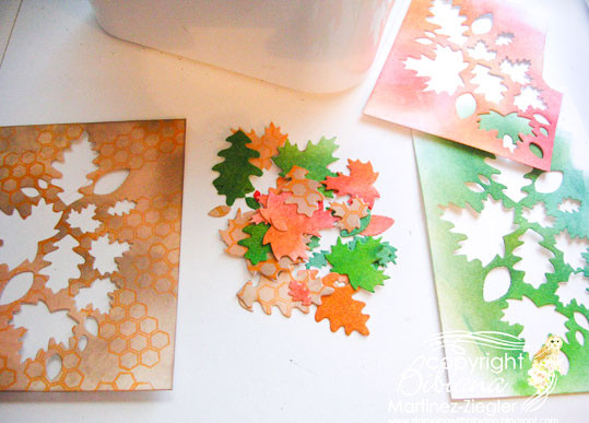 Memory Box 100% Steel Leaf Collage 99800