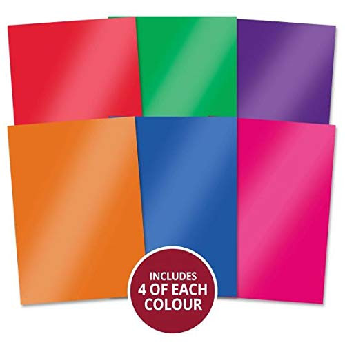 Hunkydory Crafts Mirri Essentials - Harlequin Brights 220gsm Mirror Card MCD405