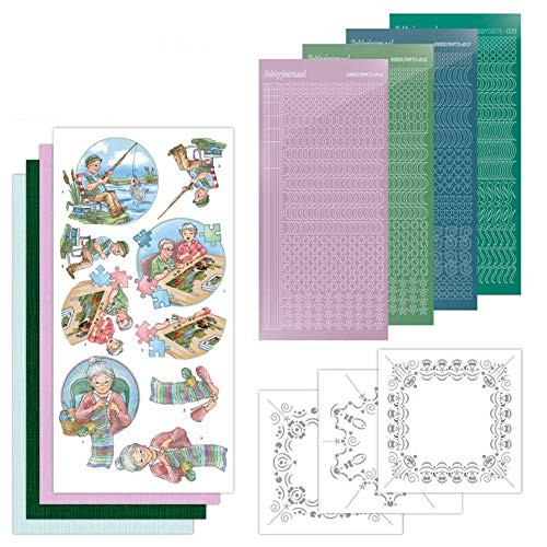 Find It Trading Dot and Do Card Kit 194 - Yvonne Creations - Knitting Fishing