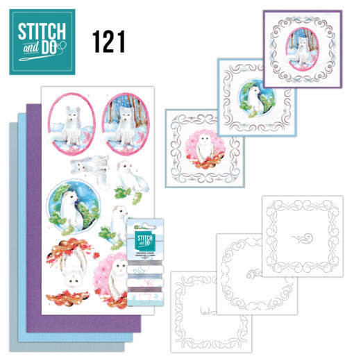 Find It Trading Stitch and Do 121 - Winter Friends - Embroidery on Paper kit