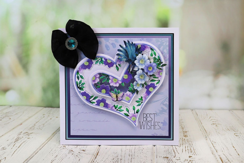 Tattered Lace ~ Floral Frame Heart (569083)