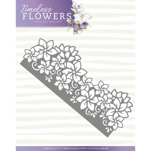 Precious Marieke Timeless Flowers - Clematis Border- Cutting Dies