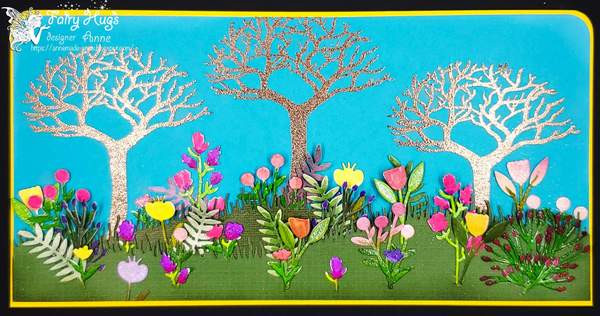 Fairy Hugs Stamp - skinny bare tree tall