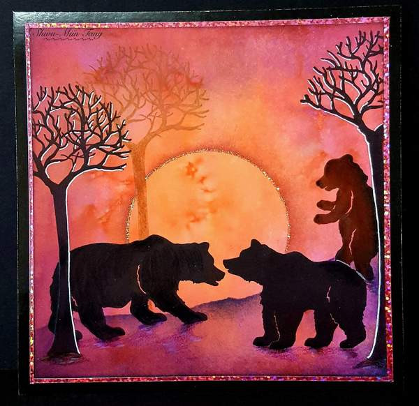 Fairy Hugs Stamp - skinny bare tree tall