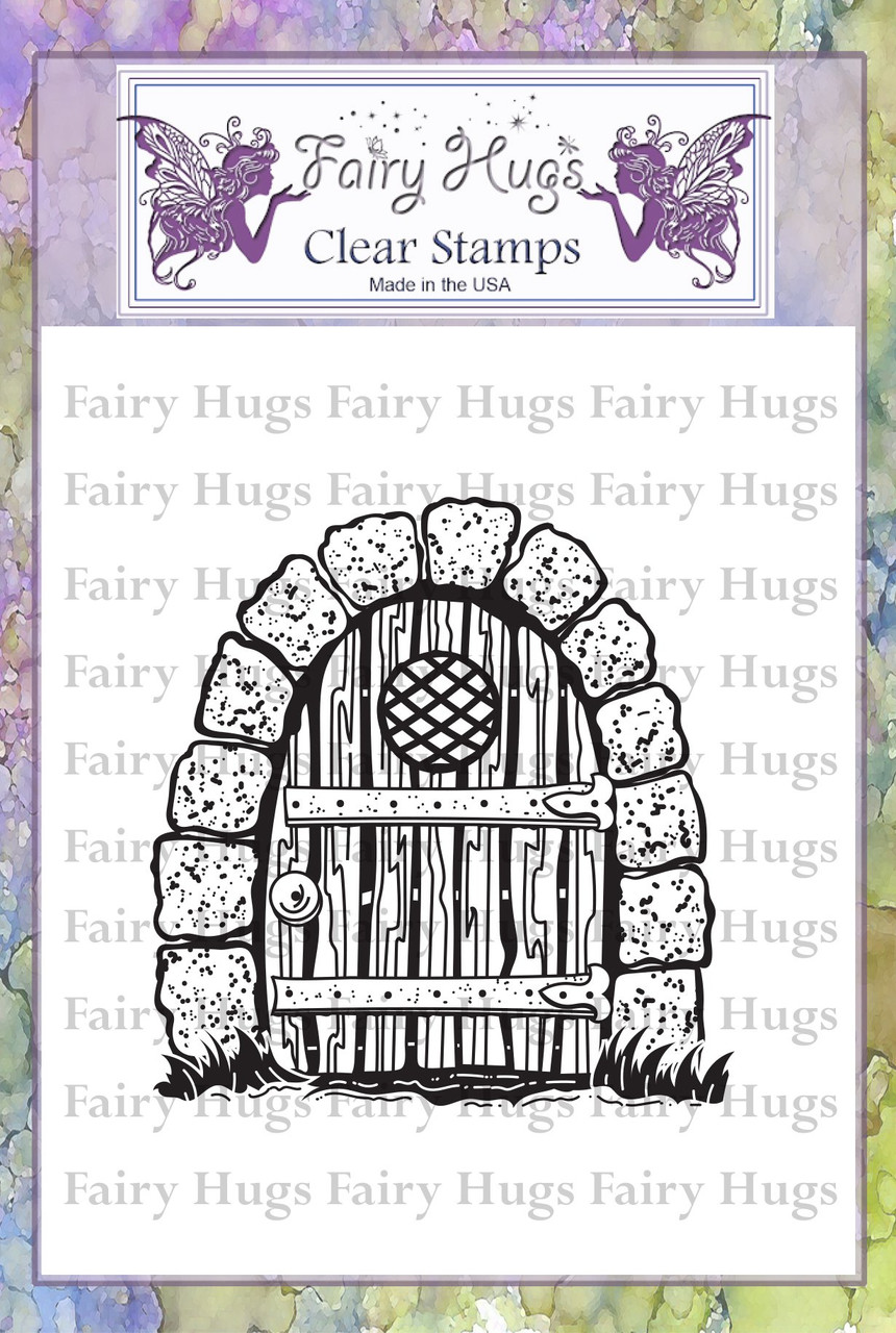 Fairy Hugs Stamp -Gnome Door