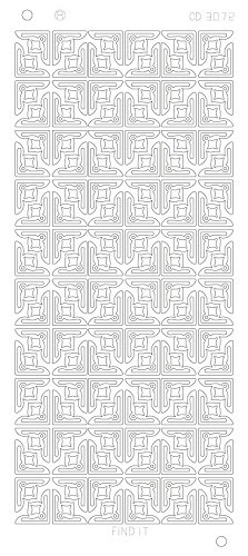 Find It Trading Flower Corners Mirror GOLD D3072