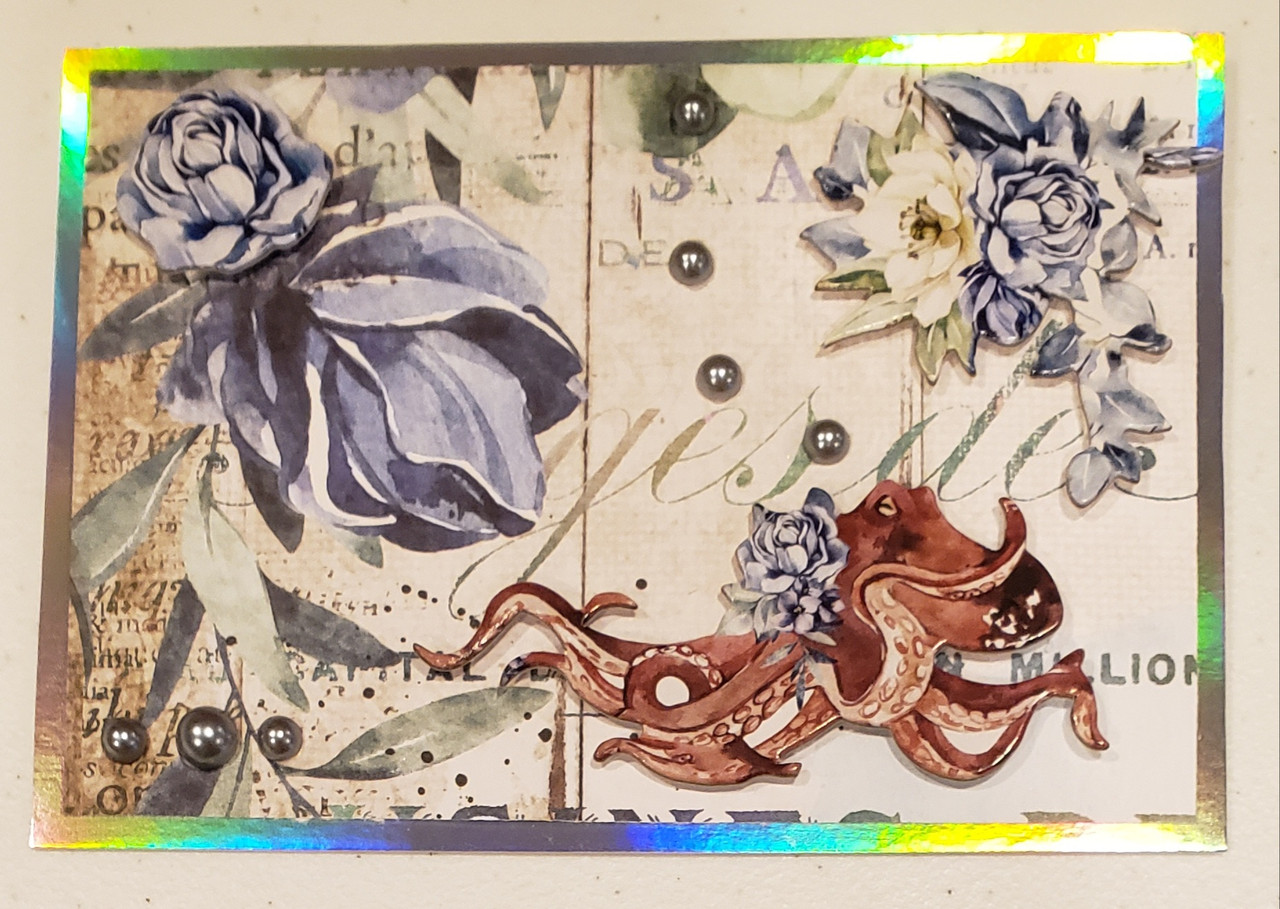 Live Stream Class -- Stamperia Sea Dream -- Kit Makes 5 Cards