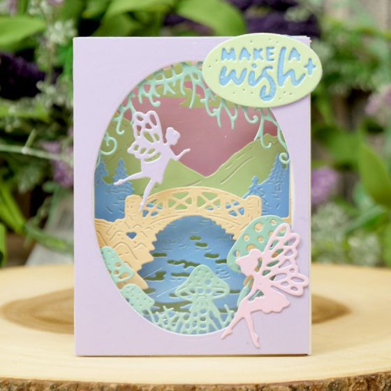 Hunkydory Moonstone Die- Fairy Bridge Scene