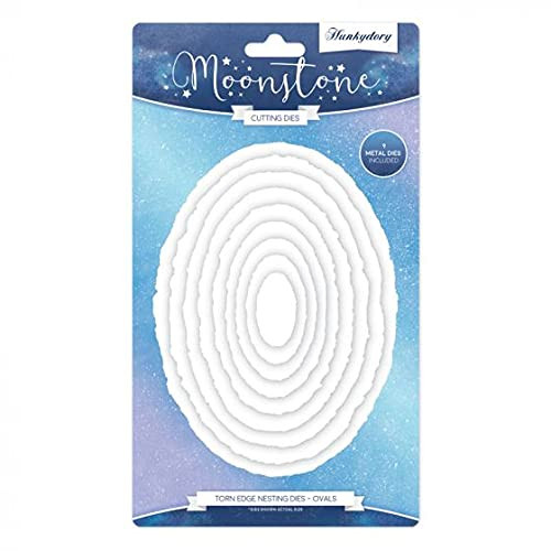 Hunkydory Moonstone Dies- Torn Edge Nesting Dies- Ovals MSTONE319