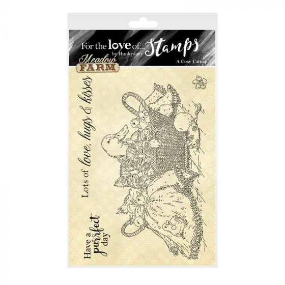Hunkydory -For the Love of Stamps- A6 stamp- Meadow Farm- A Cosy Catnap
