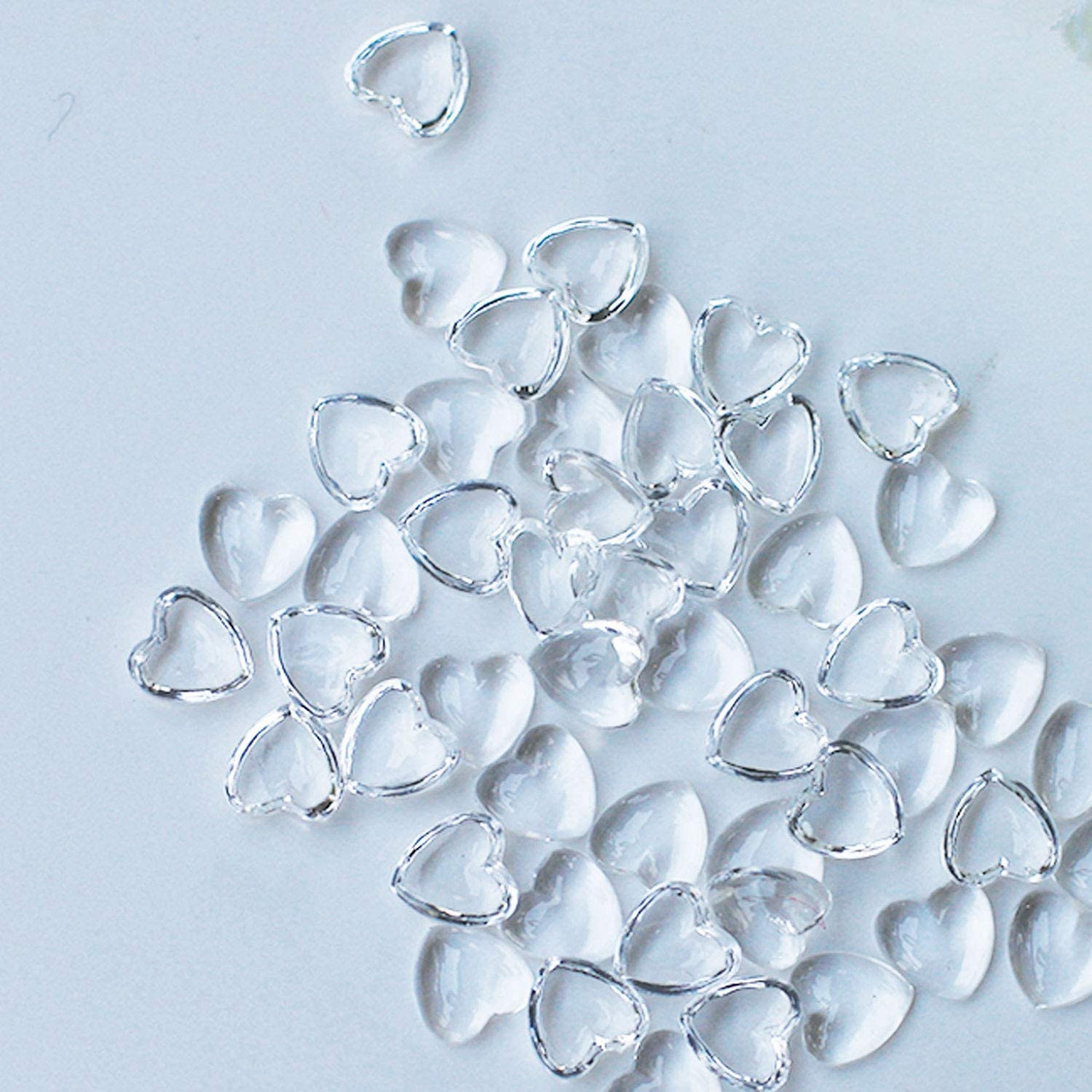 Dress My Craft Water Droplet Embellishments 100/Pkg Heart Droplets 2