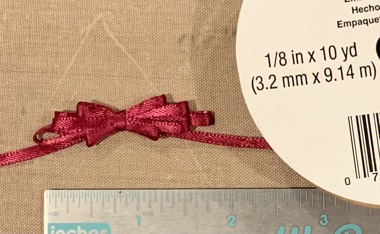 Offray Satin - 1/8" x 10YD Ribbon - WINE