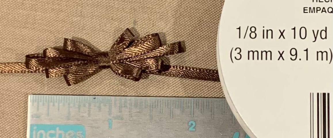 Offray Satin - 1/8" x 10YD Ribbon - BROWN