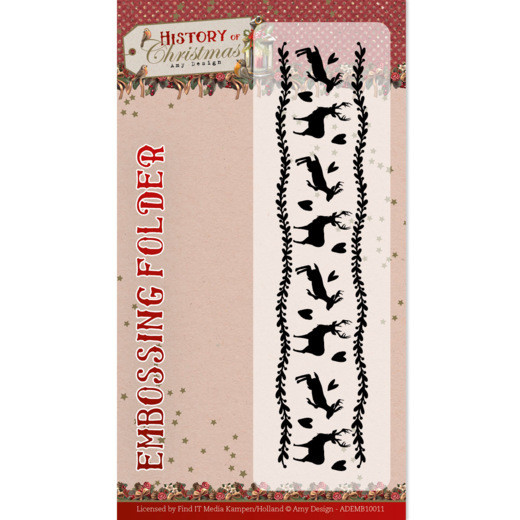 Find It Trading Amy Design- History of Christmas- Embossing Folder